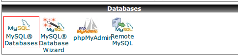 cPanel 添加数据库的方法(建立MySQL)